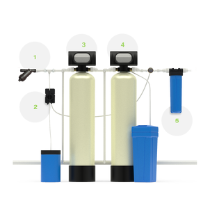 Система для осветления и умягчения жесткой воды, а также очистки от железа, марганца и органических примесей